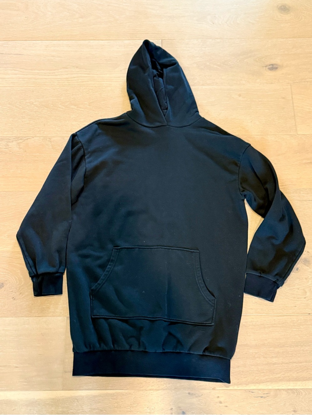 H & M sweatshirt dress black SMALL